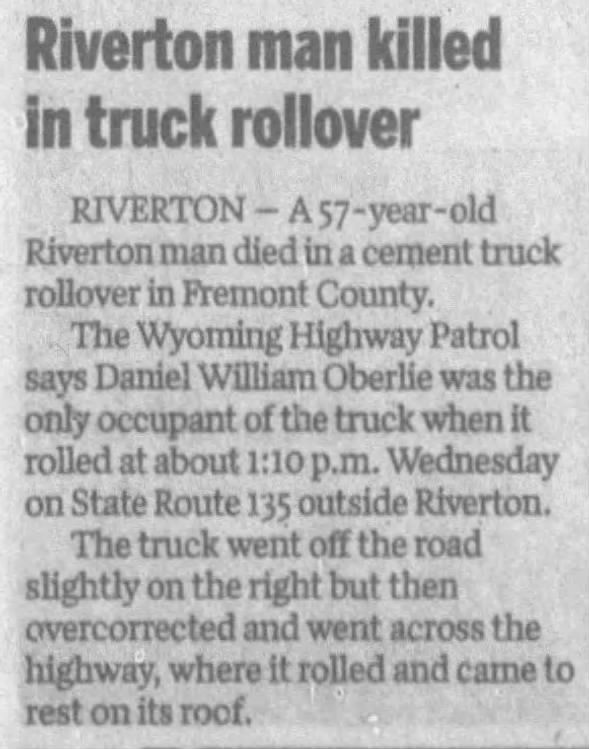 Clipping from Casper Star-Tribune